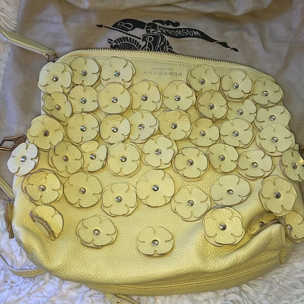 Burberry Prorsum Floral Yellow Bag